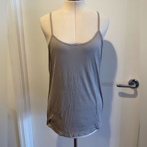 Helmut Lang Drapey Tank Size L Dark Tan